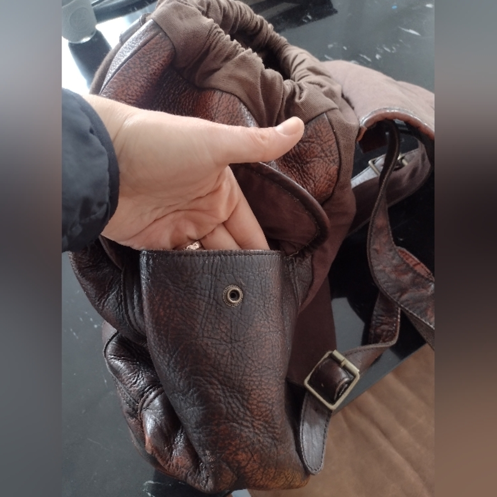 Stylish 100% Leather Zara Backpack - Picture 5 of 14